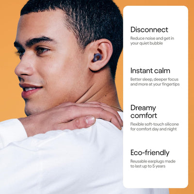 Sleep Ear Plugs – Ultra-Comfy  Noise-Reducing Earplugs for Sleep, Deep Focus, & Travel