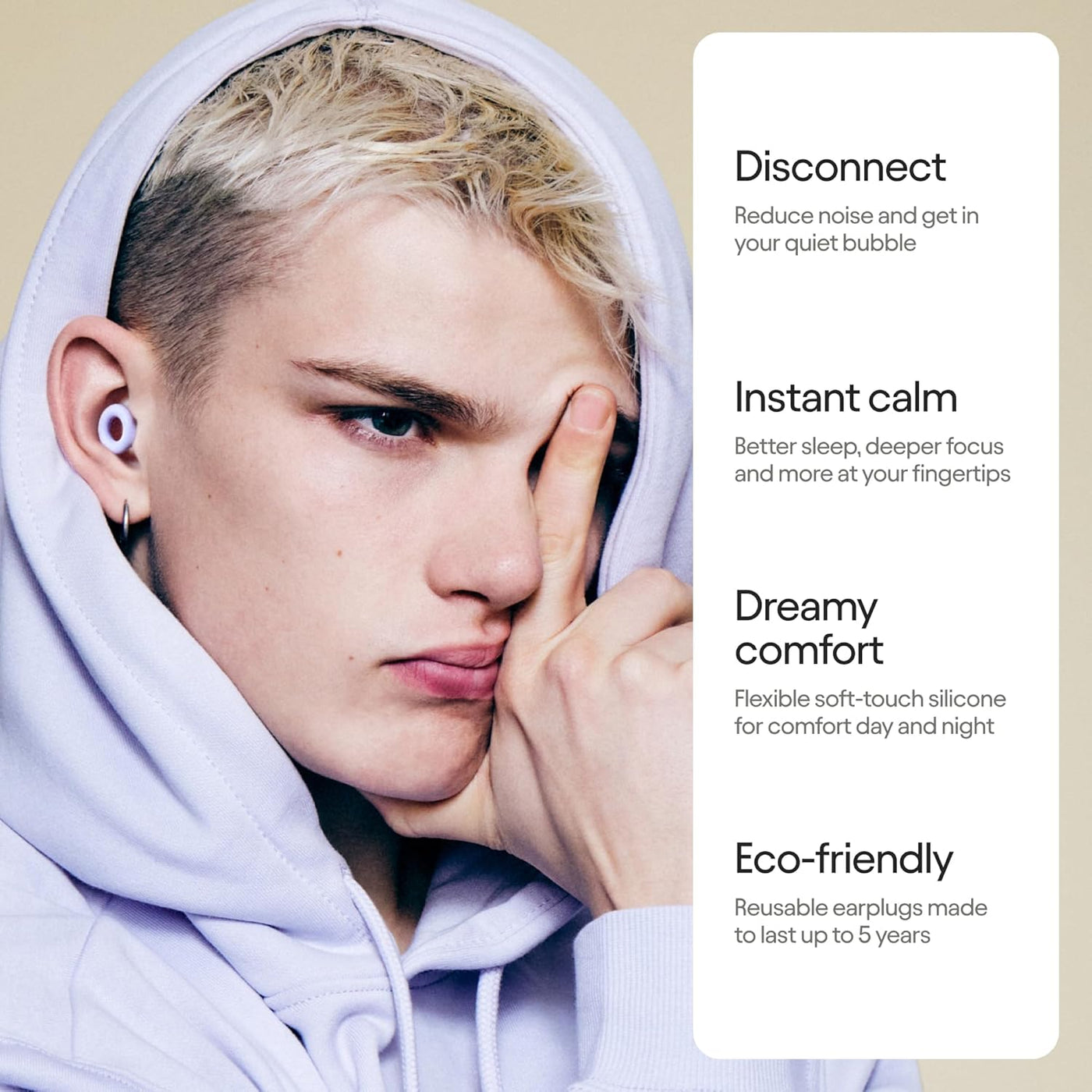 Sleep Ear Plugs – Ultra-Comfy  Noise-Reducing Earplugs for Sleep, Deep Focus, & Travel